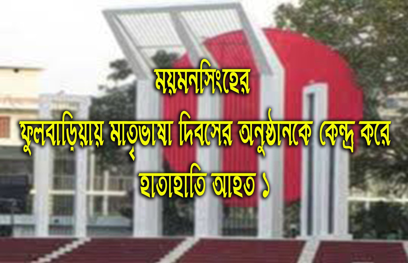 ফুলবাড়িয়ায় মাতৃভাষা দিবসের অনুষ্ঠানকে কেন্দ্র করে মারামারি