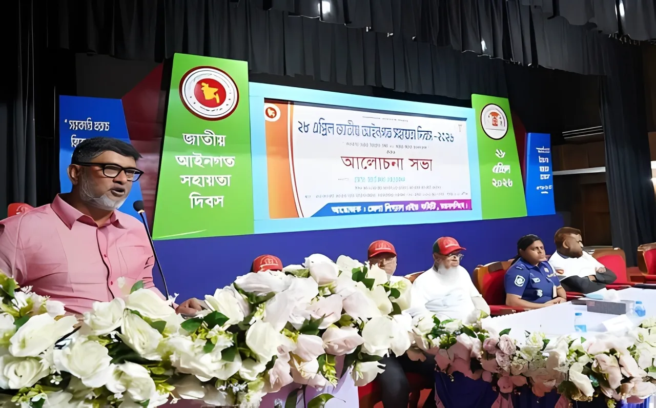 Event stage with floral decorations