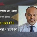 মাহফুজুর রহমান কবির — ত্রিশাল পৌরসভার ২নং ওয়ার্ডে কমিশনার পদপ্রার্থী